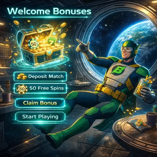 Captain Betway offering welcome bonus treasure at Betmac portal with zero gravity excitement.