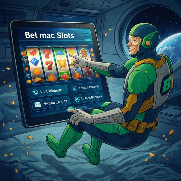 Captain Betway glides in zero-gravity exploring vibrant slot games at Bet mac slots arcade.