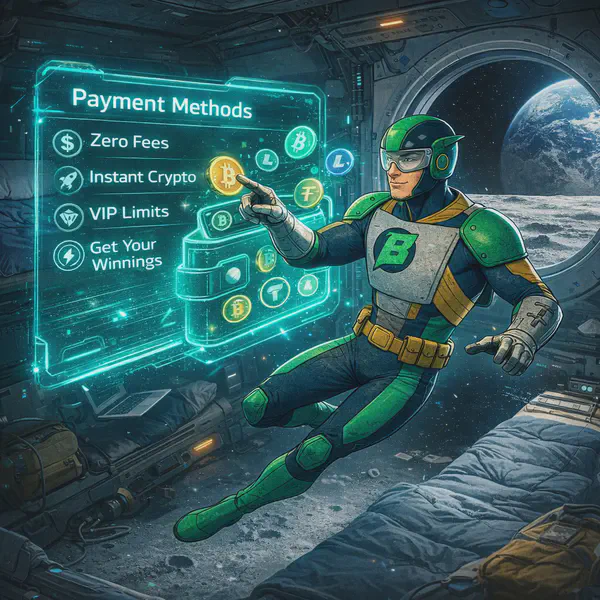 New player delighted by Captain Betway's crypto insights at payment sign up.